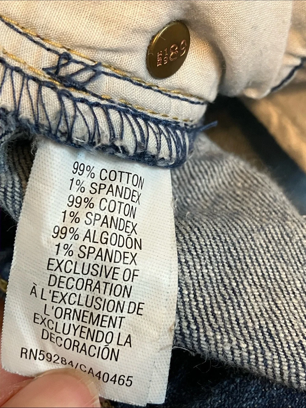 Children’s Place 1989 bootcut stretch Girl’s heritage thigh faded jeans 14